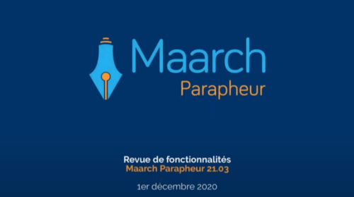 revue de fonctionnalités maarch-parapheur